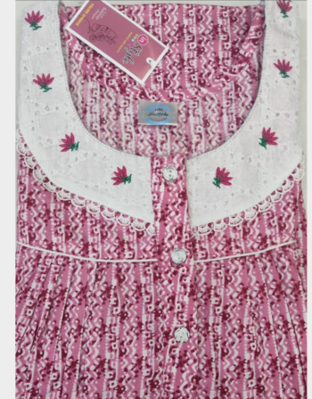 Cotton Embroidery Nighty (COD2)