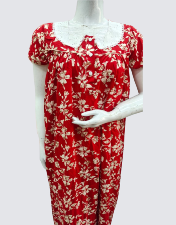 Cotton Peter Pan Collar Nighty (COD7)