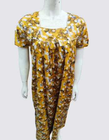 Cotton Peter Pan Collar Nighty (COD10)