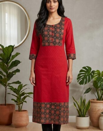 Sanganeri Block-Print Kurti ( SPK001)